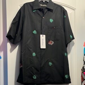 Caribbean Black Tropical Men's Shirt